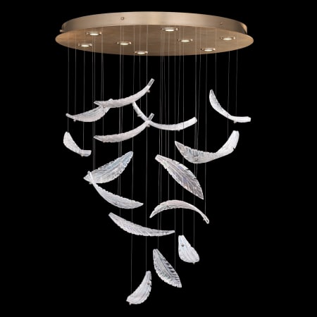 Fine Art Handcrafted Lighting Elevate 8 Light 32" Wide LED Crystal Chandelier Gold Leaf / Clear / Opaline