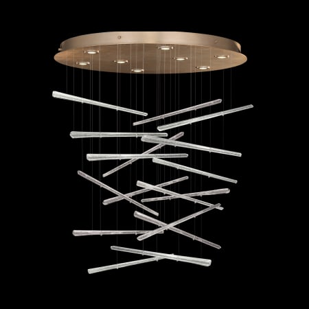 Fine Art Handcrafted Lighting Elevate 8 Light 34" Wide LED Crystal Chandelier Gold Leaf / Crystal Stardust