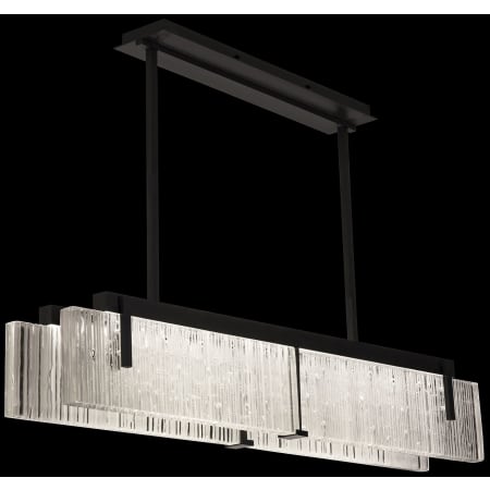 Fine Art Handcrafted Lighting Terra 52" Wide LED Linear Pendant Black