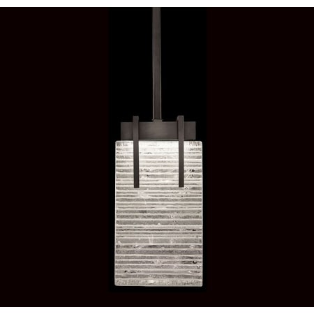Fine Art Handcrafted Lighting Terra 8" Wide LED Mini Pendant Black