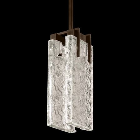Fine Art Handcrafted Lighting Terra 8" Wide LED Mini Pendant Bronze