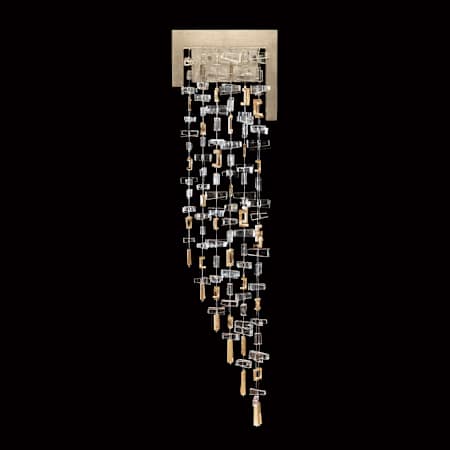 Fine Art Handcrafted Lighting Capri 36" Tall LED Wall Sconce Soft Gold Leaf