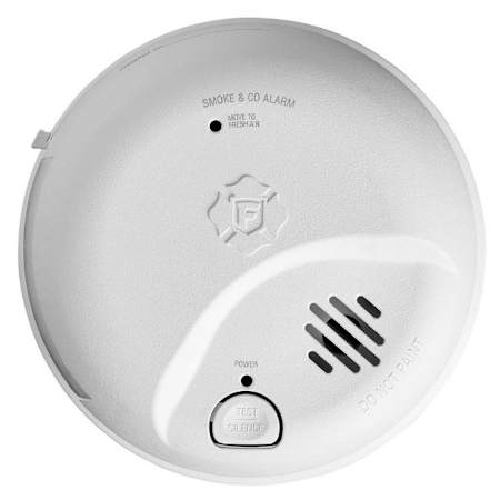 First Alert Precision Detection Interconnect Hardwired Smoke and Carbon Monoxide Alarm with 10-Year Battery Backup White