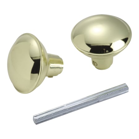 First Watch Brass Mortise Knobset Trim with Spindle for Interior Doors Polished Brass