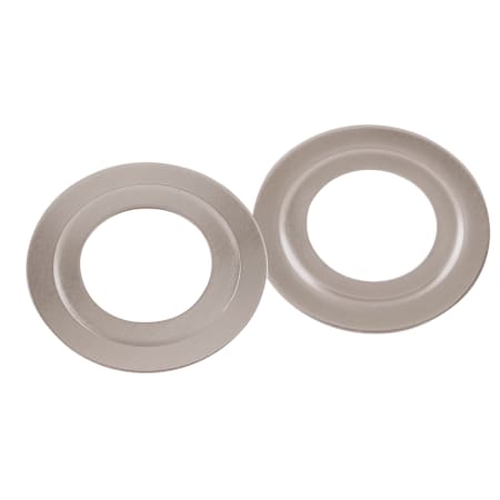 First Watch Pair of Steel Cross Bore Adapter Plates to Reduce 2-1/8" to 1-1/2" Satin Nickel