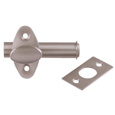 First Watch Thumbturn Security Mortise Bolt with Strike Plate Satin Nickel