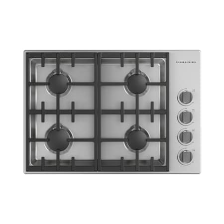 Fisher and Paykel 30 Inch Wide 4 Burner Liquid Propane Cooktop with 4 Sealed Burners N/A