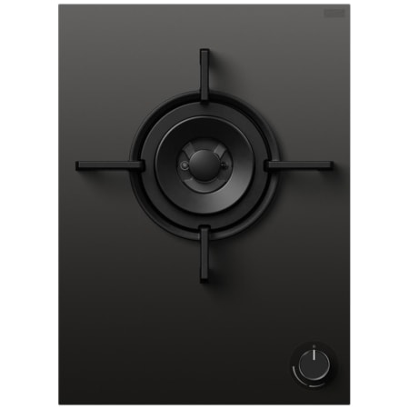 Fisher and Paykel 9 Series Minimal 15 Inch Wide 1 Burner Liquid Propane Cooktop Black Glass