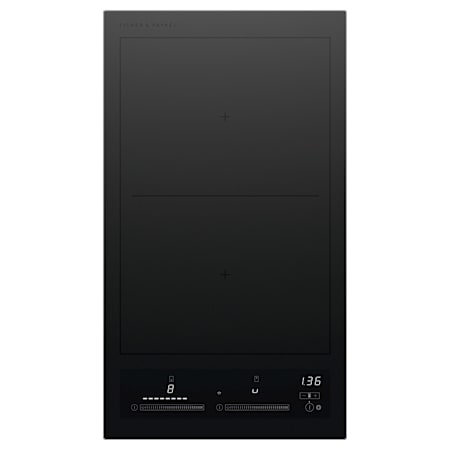 Fisher and Paykel 12 Inch Wide 2 Burner Electric Cooktop with SmartZone Black