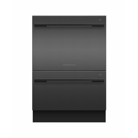 Fisher and Paykel DishDrawer 24 Inch Wide 14 Place Setting Energy Star Rated Built-In Top Control Dishwasher with Contemporary Handle Black Stainless Steel