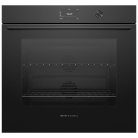 Fisher and Paykel 7 Series Contemporary 30 Inch Wide 4.9 Cu. Ft. Electric Self-Cleaning Single Oven Soft Black