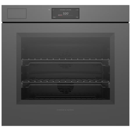 Fisher and Paykel Minimal 30 Inch Wide 4.9 Cu. Ft. Electric Handless Single Oven with Steam Assist Technology Minimal Grey