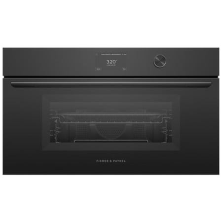 Fisher and Paykel Contemporary 30 Inch Wide 1.7 Cu. Ft. Electric Speed Oven Soft Black
