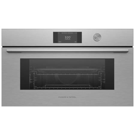 Fisher and Paykel Series 7 Contemporary 30 Inch Wide 1.9 Cu. Ft. Electric Speed Oven Brushed Silver