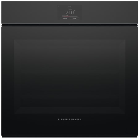 Fisher and Paykel 11 Series Minimal 24 Inch Wide 2.5 Cu. Ft. Fingerprint Resistant Electric Combi Oven with Air Fry and Steam Cooking Black Glass
