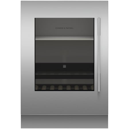 Fisher and Paykel Integrated 24 Inch Glass Left Hinge Door Panel Kit for Wine / Beverage Cooler Stainless Steel