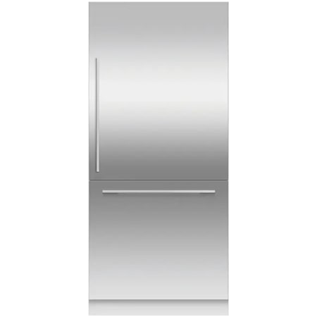 Fisher and Paykel 36 Inch Door Panel Kit for Right Hinge Bottom Freezer Refrigerator (Handles Not Included) Stainless Steel