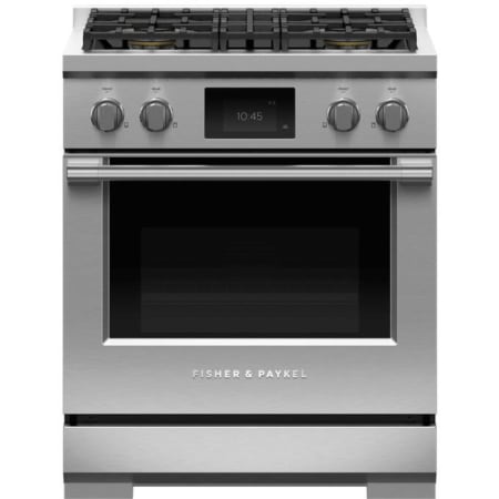 Fisher and Paykel Series 9 30 Inch Wide 4 Cu. Ft. Free Standing Dual Fuel Range with Wi-Fi Capability Stainless Steel