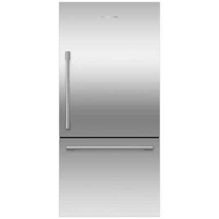 Fisher and Paykel 32 Inch Wide 17.1 Cu. Ft. Energy Star Certified Right Hinge Bottom Freezer Refrigerator with ActiveSmart™ FoodCare and Adjustable Shelves Stainless Steel