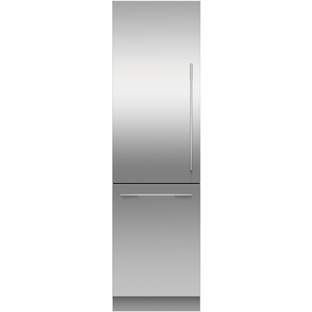 Fisher and Paykel Integrated 24 Inch Wide 12.08 Cu. Ft. Energy Star Certified Panel Ready Bottom Freezer Refrigerator with Variable Temperature Zones Stainless Steel