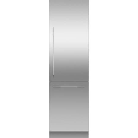 Fisher and Paykel Integrated 24 Inch Wide 12.08 Cu. Ft. Energy Star Certified Panel Ready Bottom Freezer Refrigerator Stainless Steel
