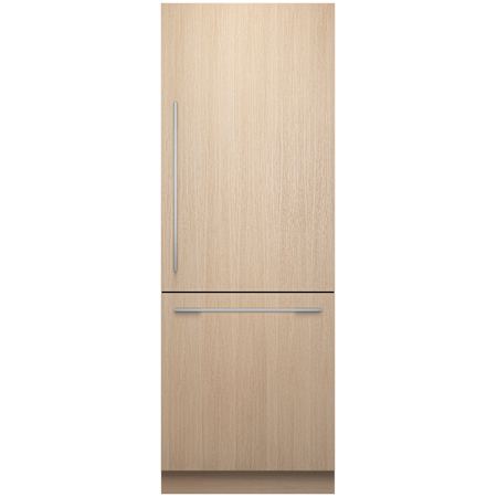 Fisher and Paykel 30 Inch Wide 15.87 Cu. Ft. Energy Star Certified Panel Ready Column Bottom Mount Refrigerator and Freezer with Stainless Interior and Right Hinge Door Panel Ready