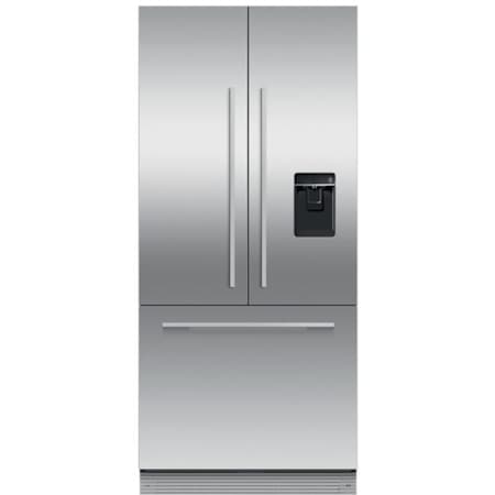 Fisher and Paykel Series 7 32 Inch Wide 14.7 Cu. Ft. Energy Star Certified Fingerprint Resistant French Door Refrigerator with ActiveSmart Technology Panel Ready
