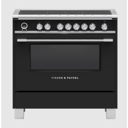 Fisher and Paykel 36 Inch Wide 4.9 Cu. Ft. Free Standing Induction Range Black
