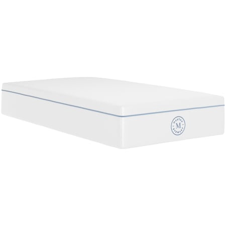 Flash Furniture SleepComplete 12" Thick Foam and Fabric Twin Mattress for Varied Sleep Styles White