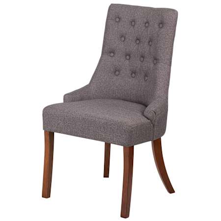 Flash Furniture Contemporary Button Tufted 23" Wide Upholstered Accent Reception Dining Chair Gray