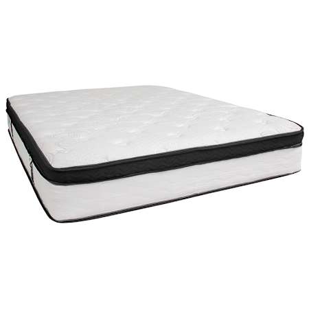 Flash Furniture Capri Comfortable Sleep 12 Inch Memory Foam and Pocket Spring - Mattress in a Box Queen