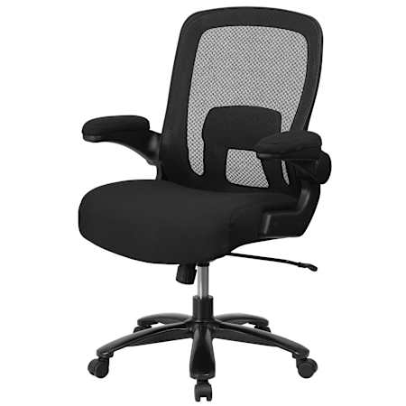 Flash Furniture 32" Wide Big & Tall Heavy Duty Mesh Back Executive Office Chair Black