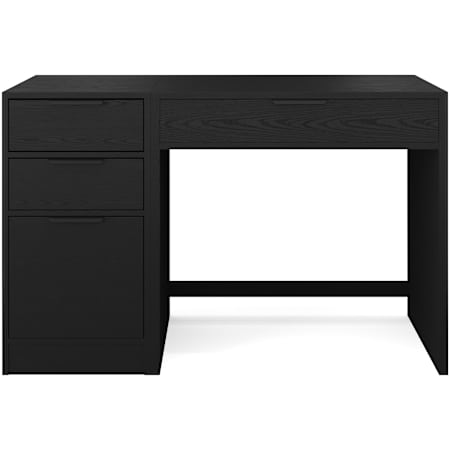 Flash Furniture Kayden 47" Engineered Wood and Steel 7 Drawer Modular Office Desk Black