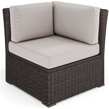 Flash Furniture Bedford 32" Rattan Corner Sectional Brown