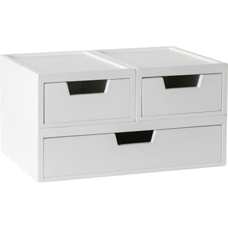 Flash Furniture Weston 3" Tall Office Organizer with Varied Sizes White