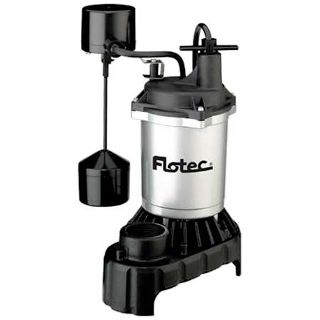 FloTec 1/2 HP Cast Iron and Zinc Submersible Sump Pump with Vertical Float Switch N/A