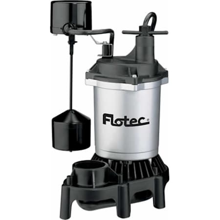FloTec 1/2 HP Thermoplastic Submersible Sump Pump with Vertical Float Switch N/A