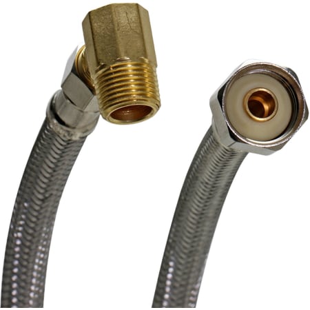 Fluidmaster 72" Universal Stainless Steel Dishwasher Hose 3/8" Compression x 1/2" MIP Adapter N/A