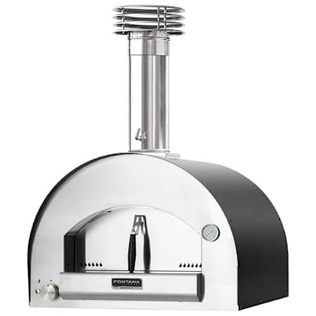 Fontana Forni Napoli Hybrid Gas & Wood Oven Anthracite