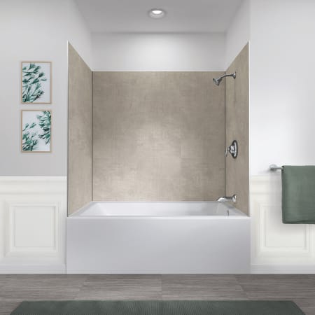 Foremost-GFS603278-Lifestyle View with Tub - Sandstone