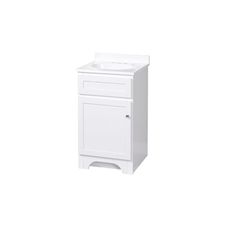 Columbia 18" white bath vanity combo