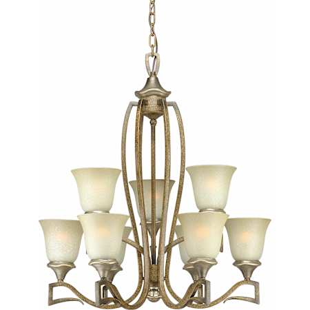 Forte Lighting 28Wx31H 9 Light Chandelier Mojave