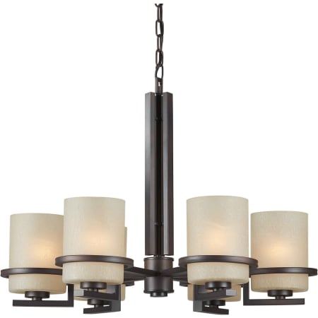 Forte Lighting 6 Light 27-1/2" Wide Chandelier Antique Bronze
