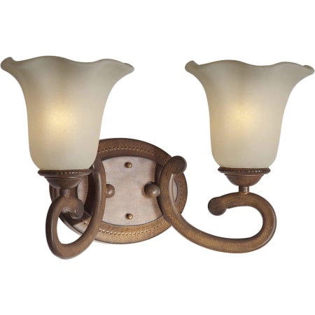 Forte Lighting 17Wx10Hx7.5E Indoor Up Lighting Wall Sconce Rustic Sienna