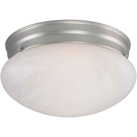 Forte Lighting Functional Flushmount Ceiling Fixture Brushed Nickel