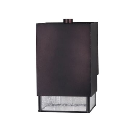 Forte Lighting Single Light 7-1/2" High Outdoor Wall Sconce Antique Bronze