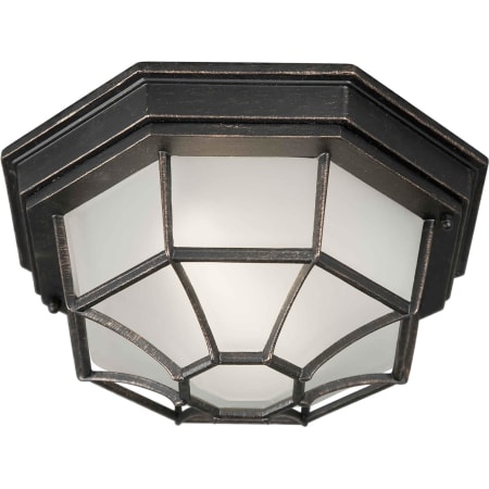 Forte Lighting 1 Light Outdoor Flush Mount Bordeaux
