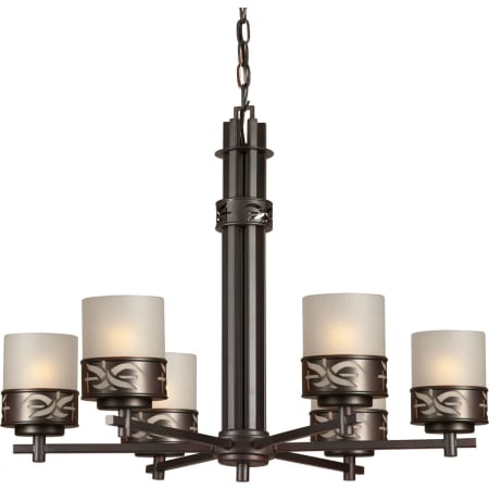 Forte Lighting 6 Light 1 Tier Chandelier Antique Bronze