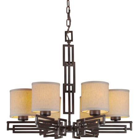 Forte Lighting 6 Light 1 Tier Chandelier Antique Bronze