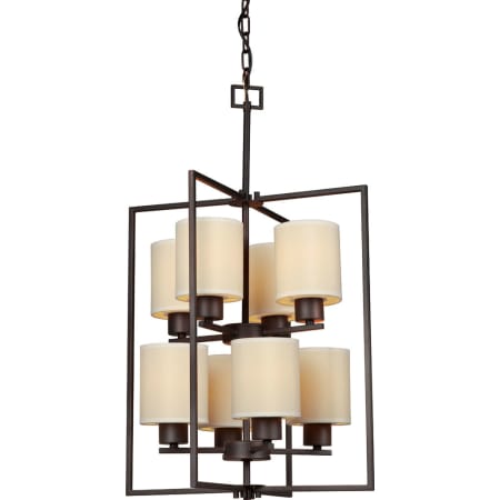 Forte Lighting 8 Light Full Sized Pendant Antique Bronze